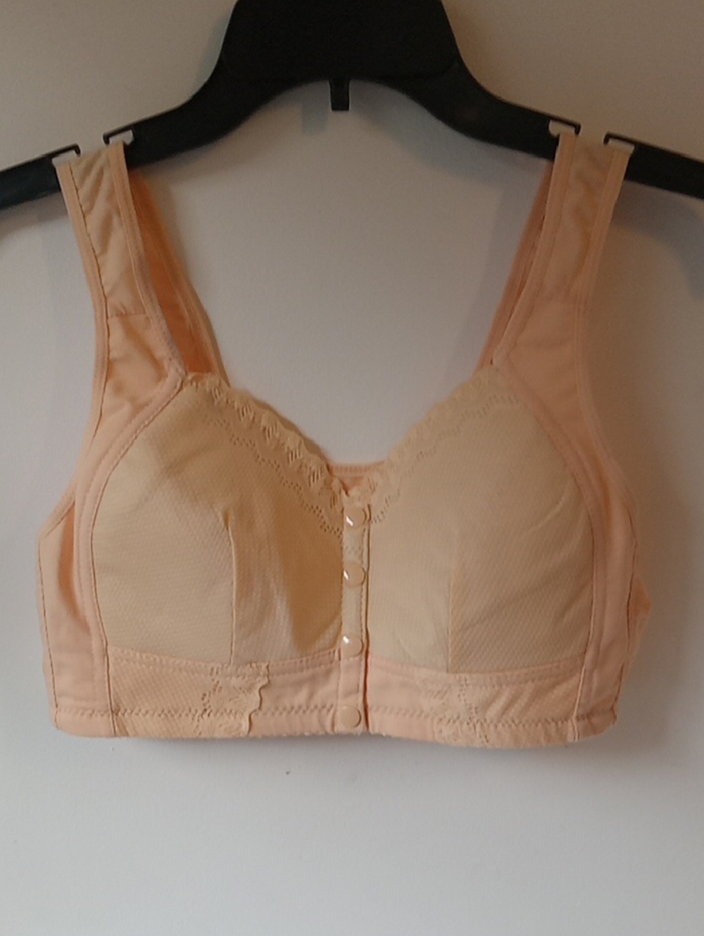 Front-Closure Beige Bra